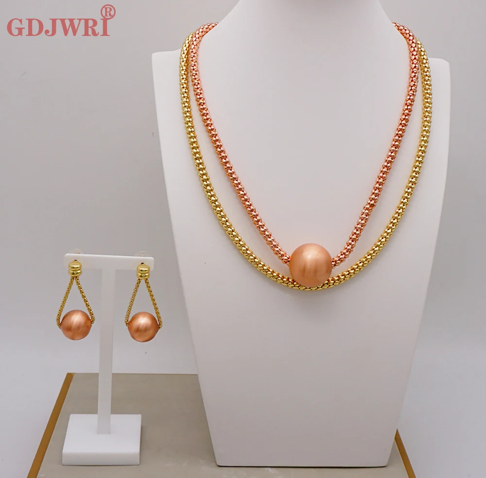 

Unique Design Dubai Afriacn Costume Jewelry Set Necklace & Earrings For Women Party Gift Wedding