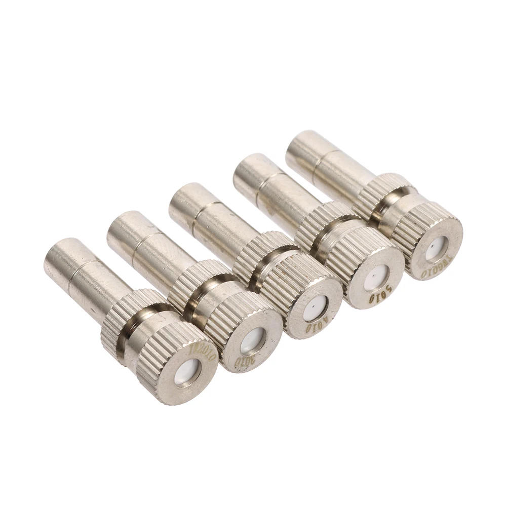 50 sztuk 6mm niskociśnieniowa dysza zamgławiająca 0.1-0.8mm rozpylacz mgły ogród szklarnia podwórko taras nawadnianie chłodzenie usuwanie kurzu