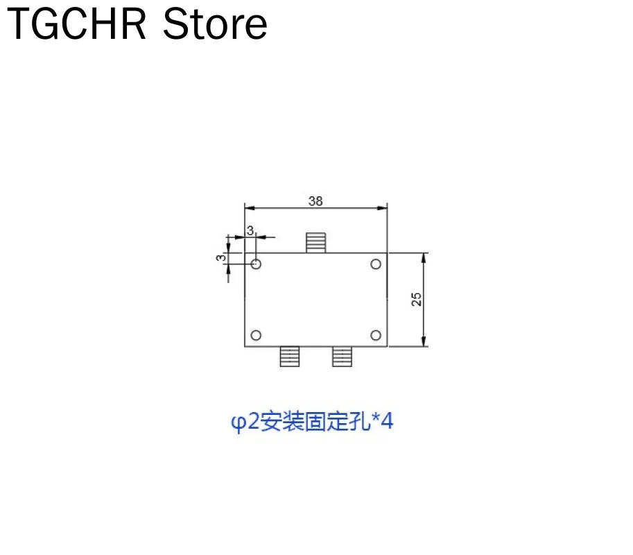 Dc-1000mhz Power Divider 433M Power Divider One in Two Broadband Power Splitter Combiner RF Combiner