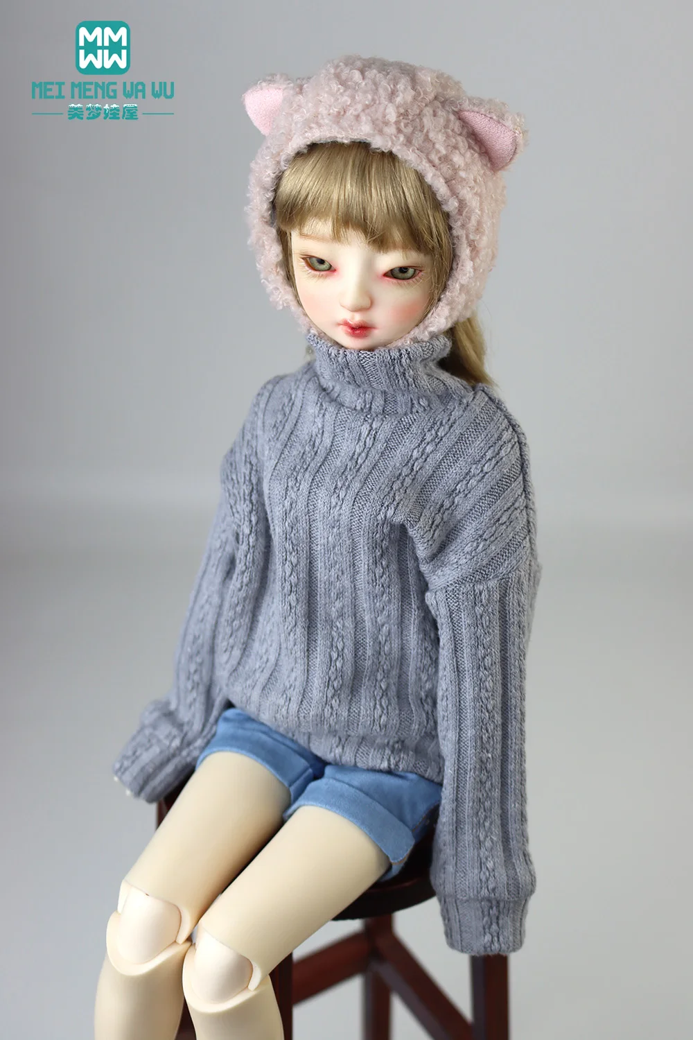 28-75cm 1/6 1/4 1/3 BJD Clothes DD SD MSD YOSD MYOU Spherical joint Doll Fashion turtleneck sweater toys gift