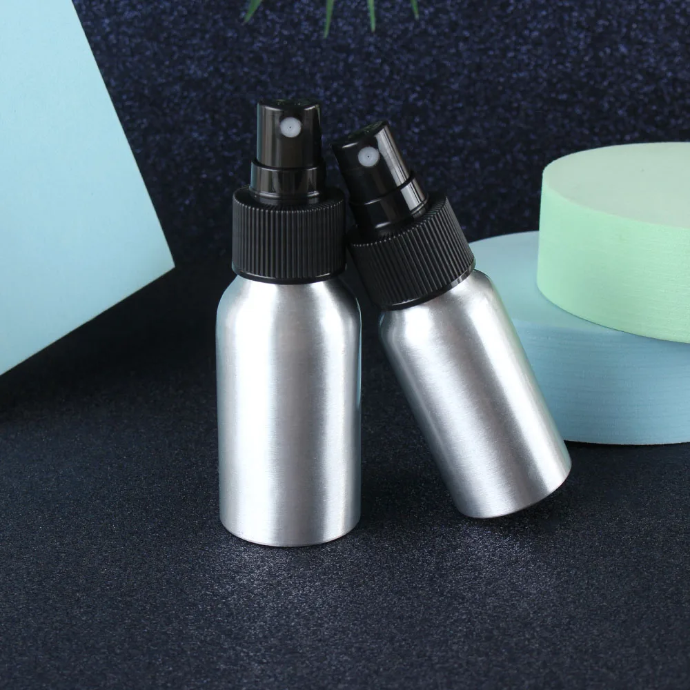 30/50/100ml Aluminum Empty Bottle Mice Spray Bottle Fine Mist Aluminum Refill Travel Bottle Essential Oil Spray Bottles