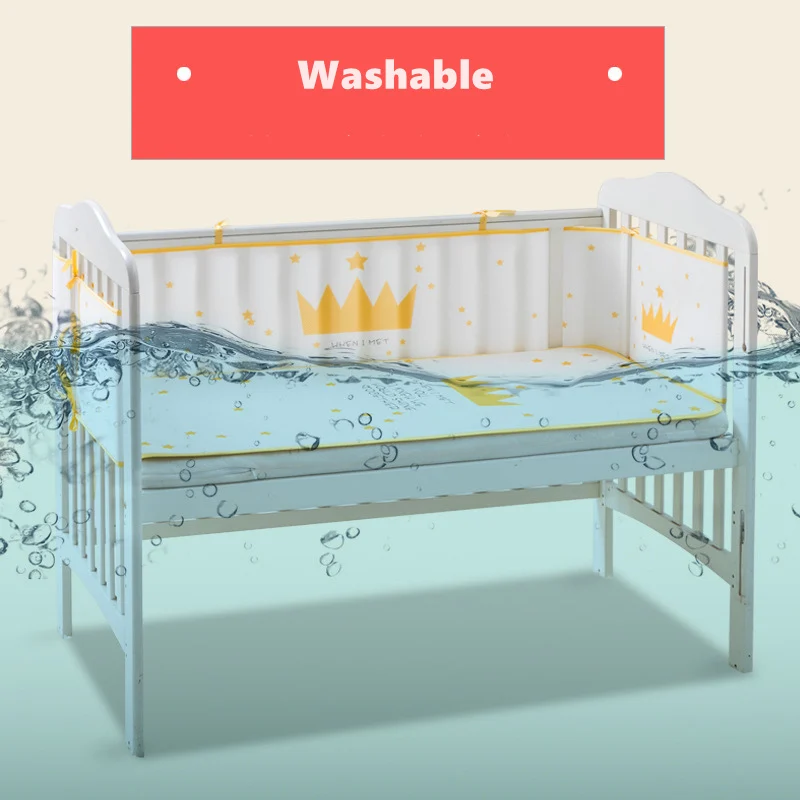 Summer Breathable 3D Net Baby Bed Bumpers Universal 150cm Length Infant Crib Cushion Home Decor Washable Children Bed Protector