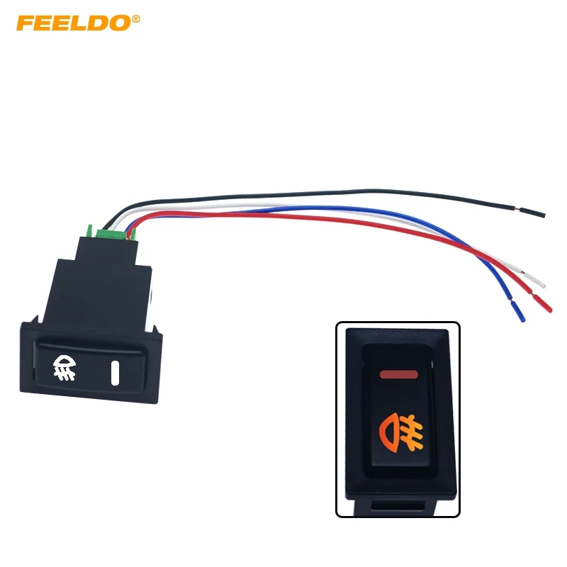 MOTOBOTS Car Fog Light Switch Working Light Switch For NISSAN 2013+ Qashqai Juke Tiida Almera 5pin On-off Switch Wire Cable