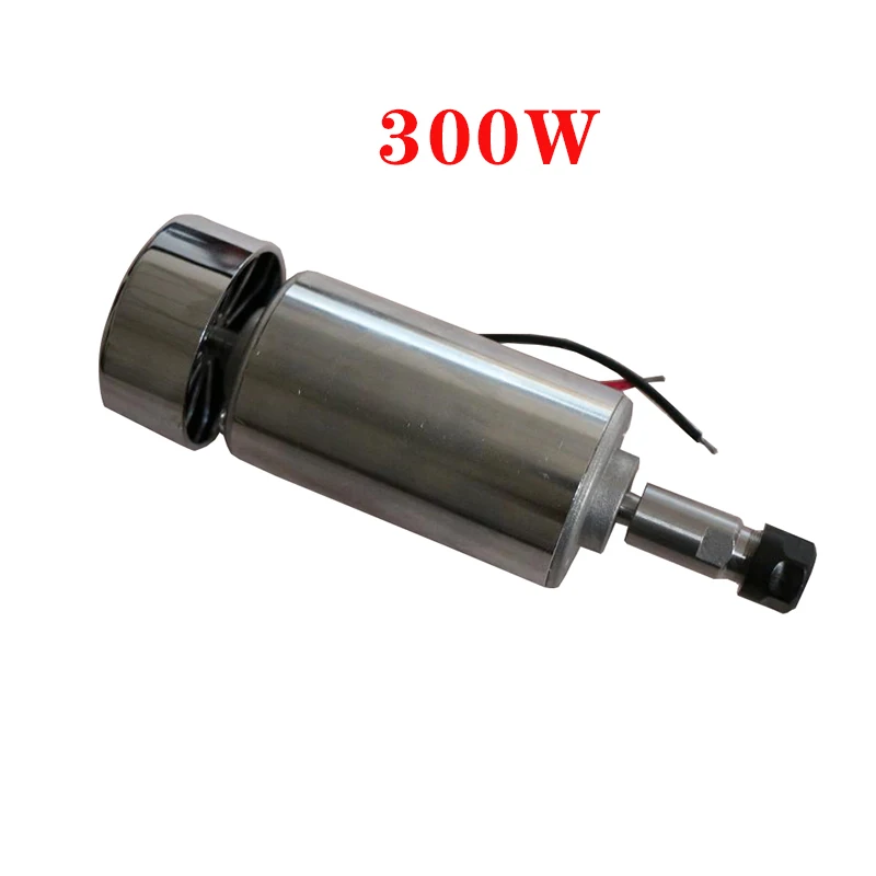 Alta velocidade refrigerado a ar do eixo dc motor externo de carbono escova de moagem 500w400w300w 48v er11 dc48v pequenos acessórios do eixo do pwb