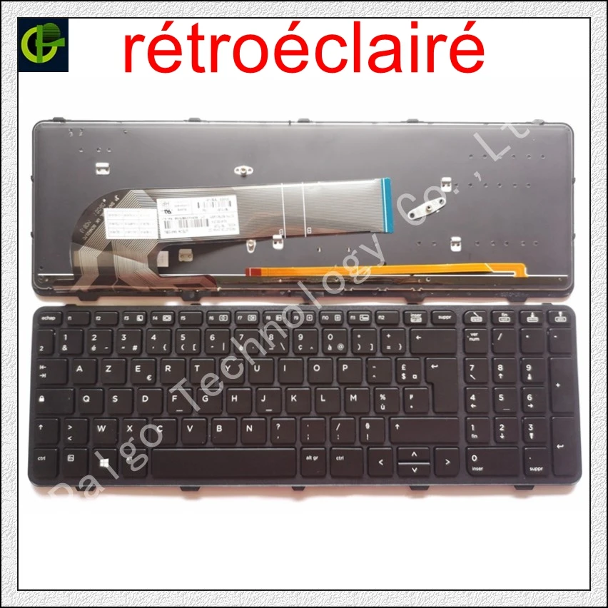 French Azerty Backlit keyboard for HP probook NSK-CQASV 9Z.N9KSV.A0F 736648-051 738696-051 721953-051 727682-051 728918-051 FR