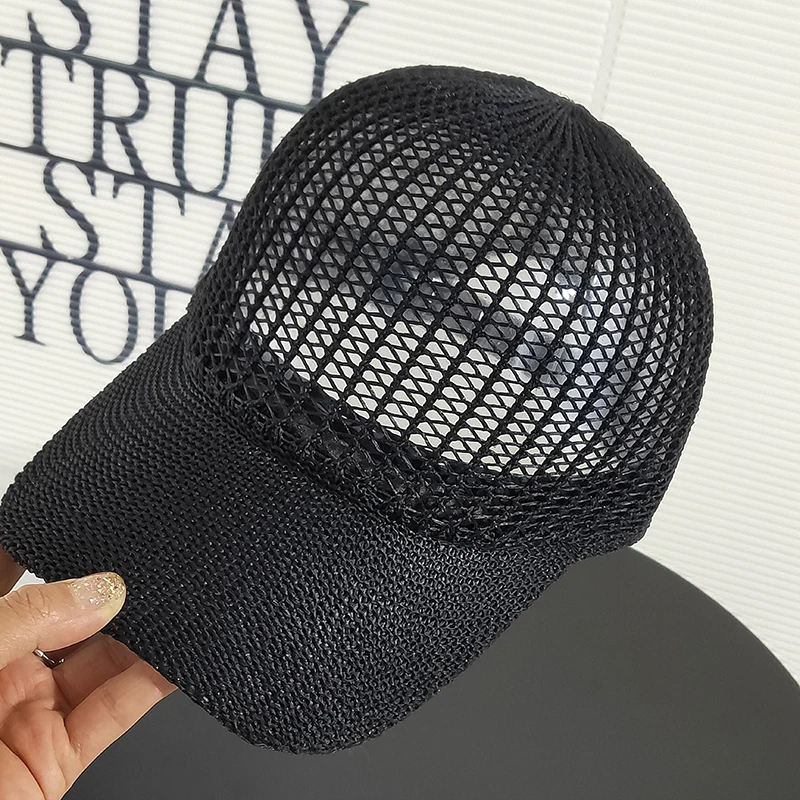 2021 New Ladies Baseball Cap Summer Korean Version of The INS Hollow Shade Caps Net Red Fashion Wild Breathable Mesh Hat