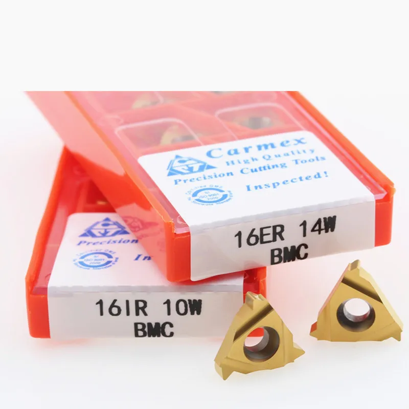 10PCS 16ER 16IR 10W 11W 12W 14W 16W 18W 19W 24W BMC High Quality Threading Tungsten Steel Turning Carbide Insert CNC
