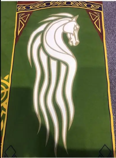 Lord Ring Rohan Designer Banner Flag Wall Hanging KTV School Bar Home School Cosplay Party Decoration Gift