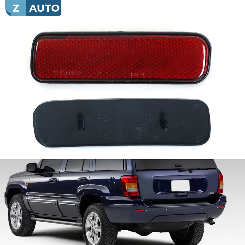 For Jeep Grand Cherokee 1999 2000 2001 2002 2003 2004 2005 2006 Car Rear Bumper Reflector Brake Light Marker Lamp