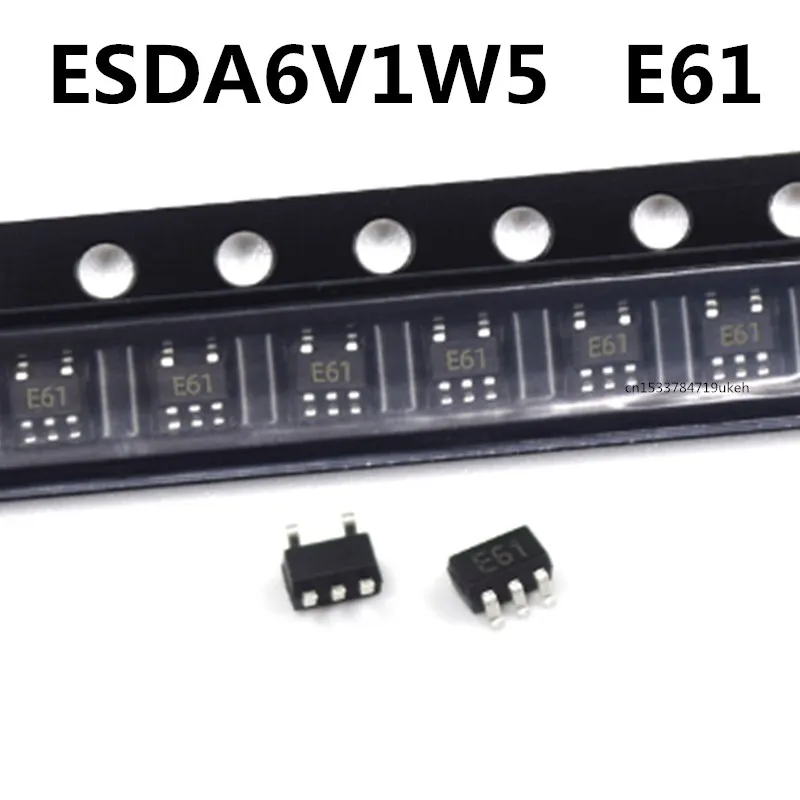 Original 20PCS/ ESDA6V1W5 E61 SOT-353/SC70-5