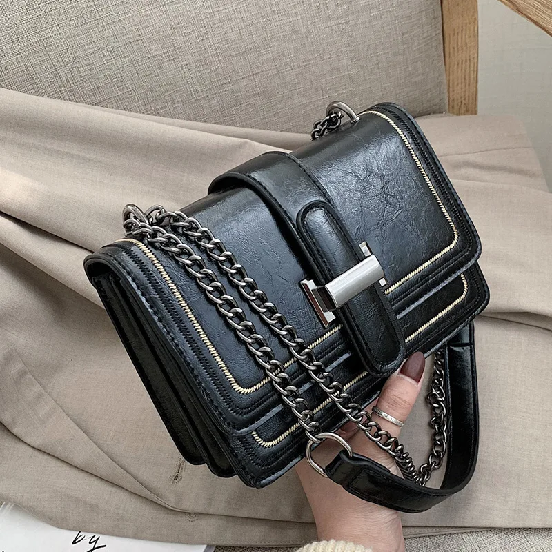 Vintage PU Leather Women Crossbody bags 2022 New Fashion Ladies Cluthes Messenger Shoulder Bag Luxury Design Female Purses