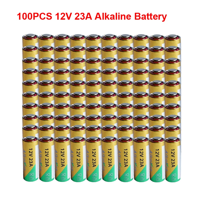 100Pcs 12V Batteries 23A Remote Control Toys Primary Dry Alkaline Battery L1028 21/23 A23 E23A K23A V23GA GP23A RV08 LRV08 23 a