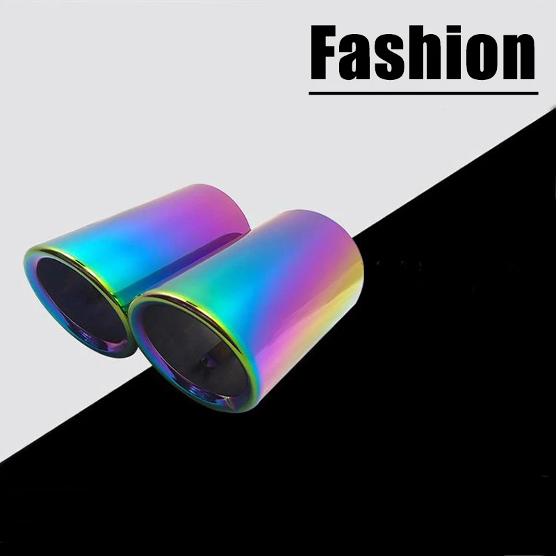 For VW CC Car Muffler Exhaust auto accessories Tail Throat Liner pipe car shape exhaust tail pipe muffler tail end universal Car