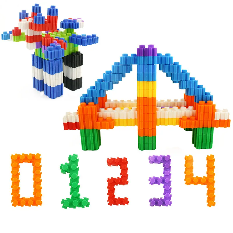 Large Size 12mm 500g DIY Building Blocks Bricks Set Creator City Model Educational Toy Creative Stacking Blocks Toys