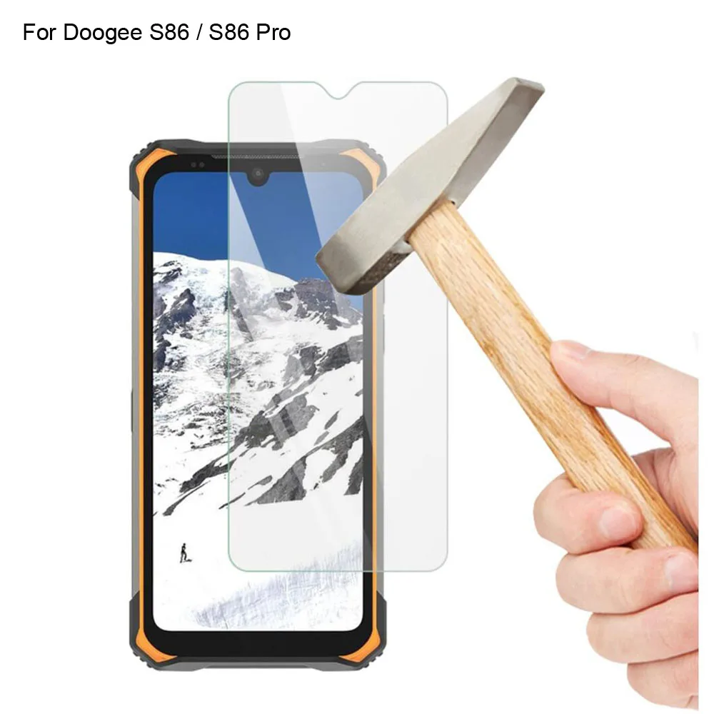 

2PCS For Doogee S86 phone Glass Tempered film For Doogee S 86 Protective Film Screen Protector Glass Protection