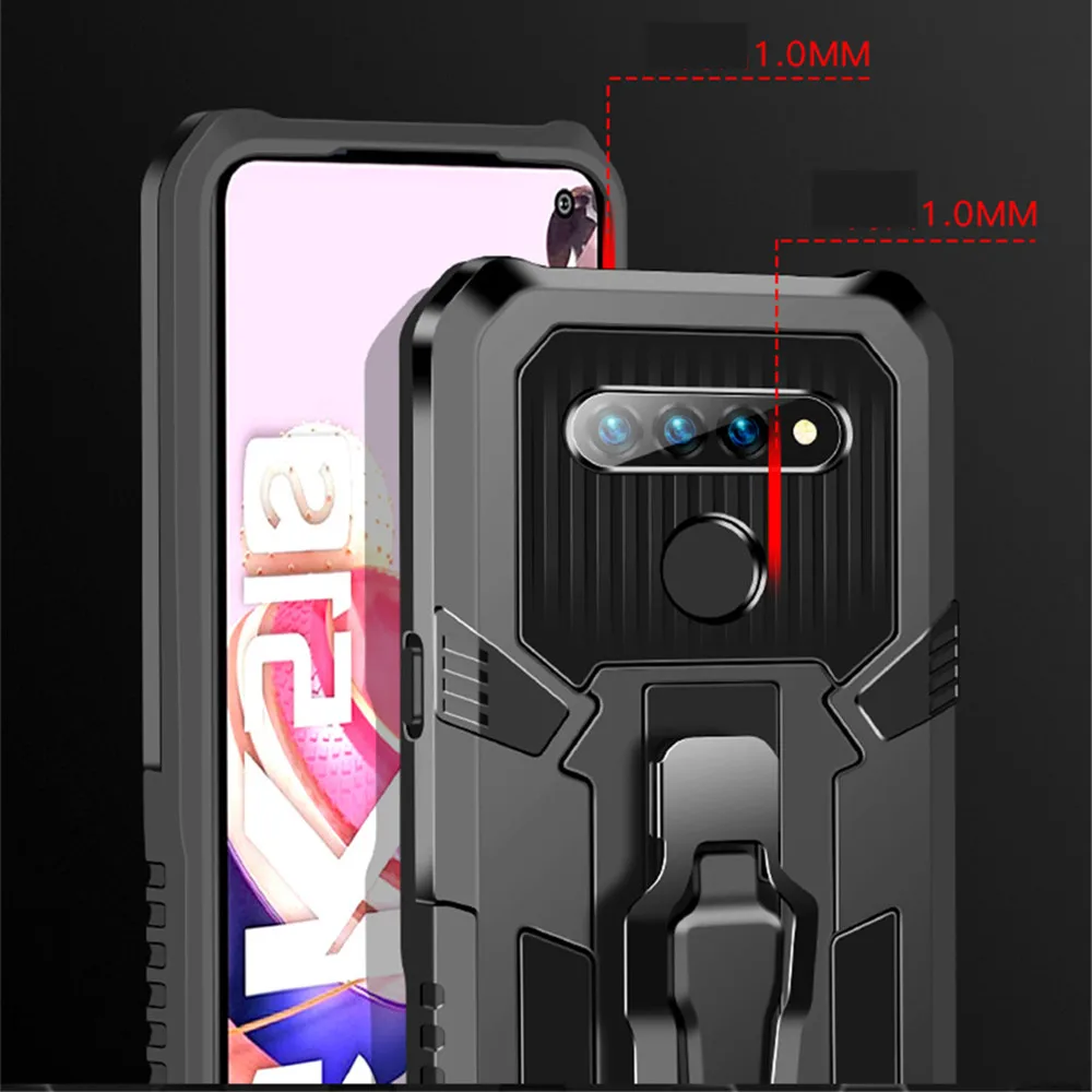 Shockproof Armor Case For LG Stylo 6 Aristro 5 Pro K31 K41S K51 K51S K61 Stylo6 Rugged Hybrid Stand Back Cover Funda