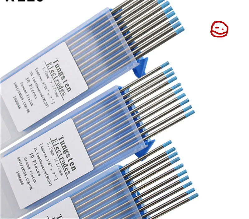 WL20 10個ブルー3.2ミリメートル * 150ミリメートル (Approx.1/8 & #39 & #39 × 6 & #39 & #39) lanthanatedタングステン電極ヘッドタングステン針/weldin用