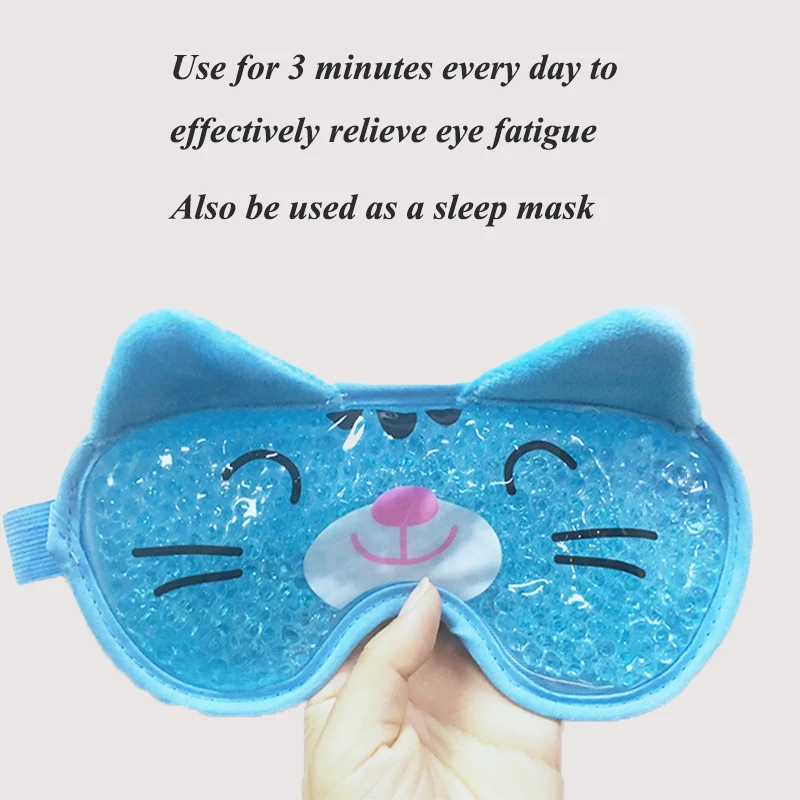 New Gel Eye Mask Reusable Beads for Hot Cold Therapy Soothing Relaxing Beauty Gel Eye Mask Sleeping Ice Goggles Sleeping Mask