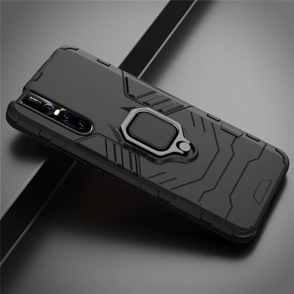 For Vivo V15 Pro Case 1818 1819 Car Shockproof Magnetic Ring Armor Phone Cover For Vivo V15 Coque Vivo V15Pro V 15 Coque Funda