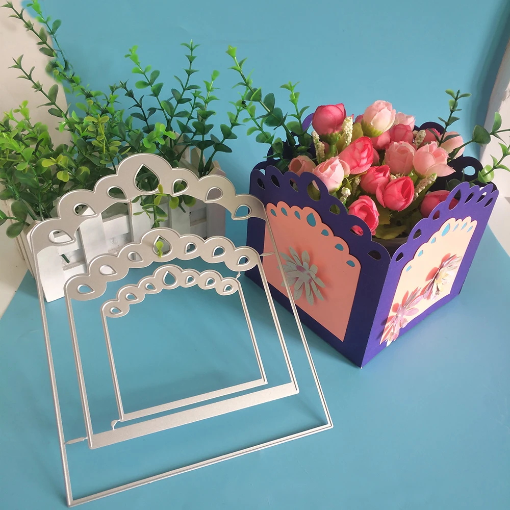 

New multi-purpose vase, pen holder metal cutting dies, DIY scrapbook, card, photo album, photo frame decoration, handmade crafts