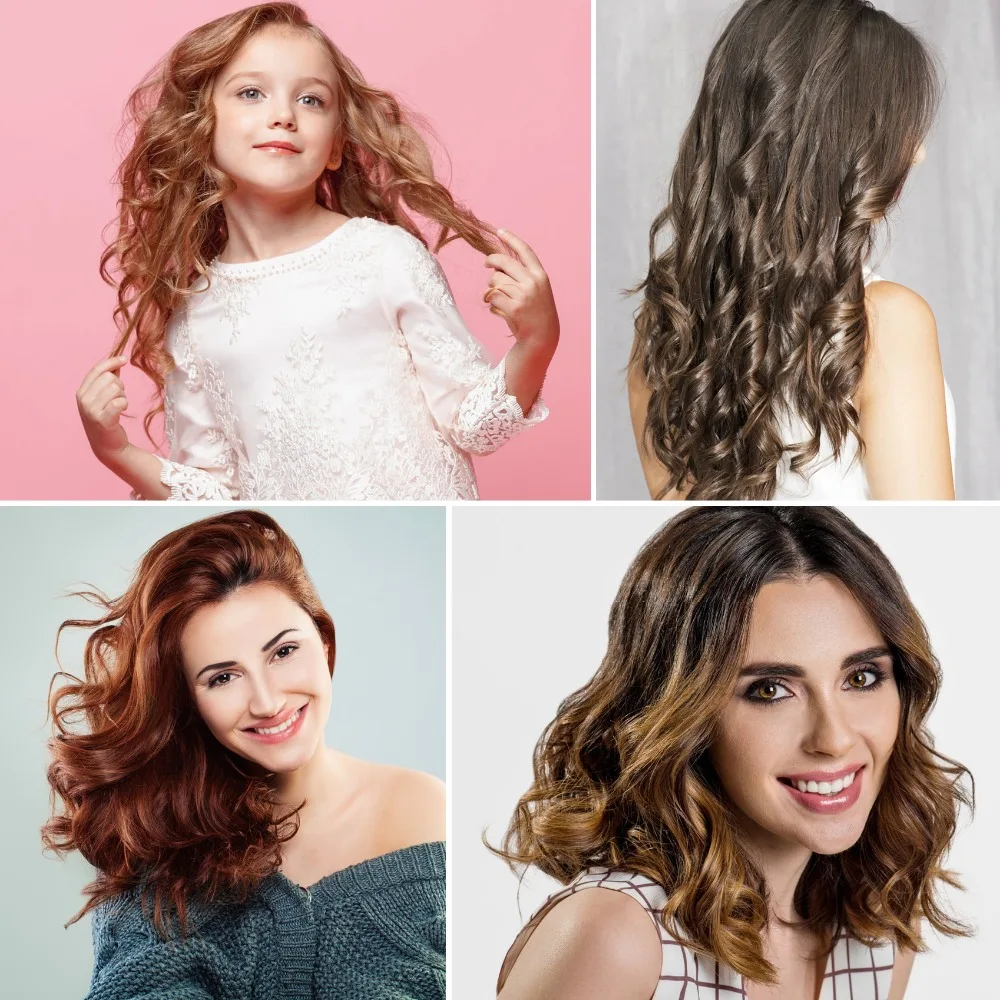 Hair Curlers Spiral Curls No Heat Wave Hair Roller Styling Kit Spiral Big Wave  for Most Kinds of Hairstyles