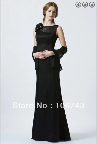 

2025 Time-limited Natural Satin free Shipping Elegant Brides Vestidos handmade flower Formales Long black bridesmaid dresses