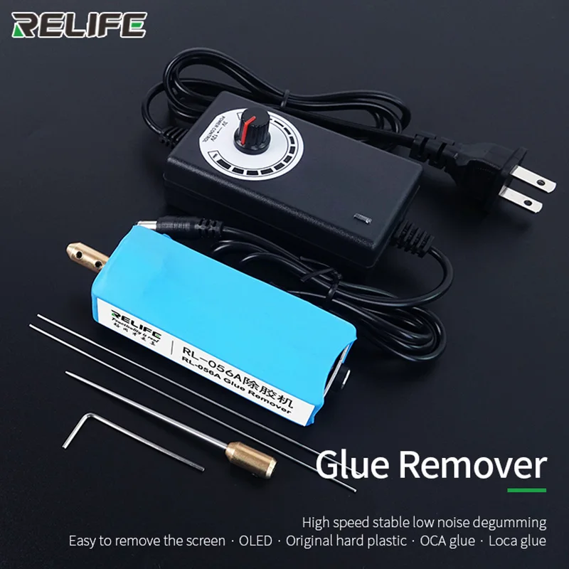 

Relife RL-056A Electric Drill Speed Adjusting Glue Remover Tool OCA Mobile Phone LCD Screen Adhesive Cold Light Clear Tools