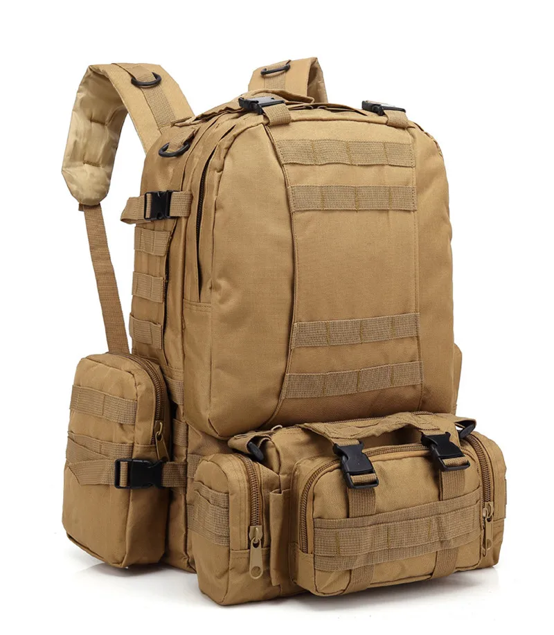 Camuflagem ao ar livre saco tático, grande combinação mochila, pano oxford, trekking, montanhismo, viagem, novo, 2022, 2024