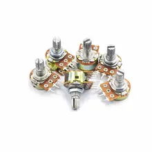 5 Pack Stereo Potentiometers 15mm Shaft #4