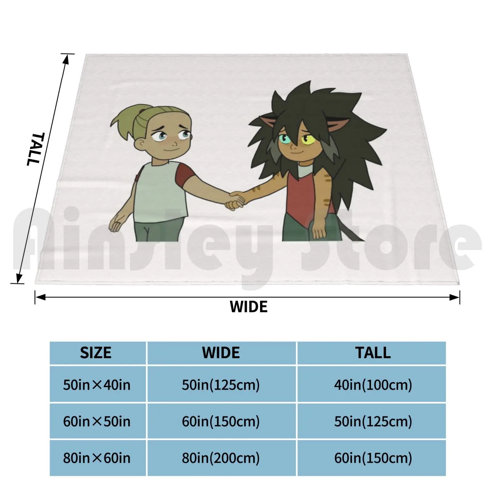 Little Catradora Holding Hands Blanket For Sofa Bed Travel Shera She Ra Spop Catradora Catra Adora