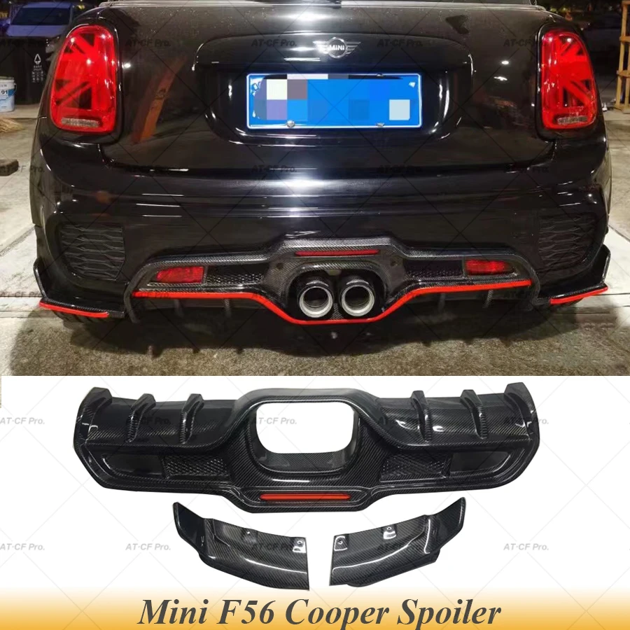 

Задние диффузорные плавники Giomi c для Mini F56 Cooper JCW, бампер из углеродного волокна, бампер, диффузор для F55 F56 F57, комплект для тела, спойлер