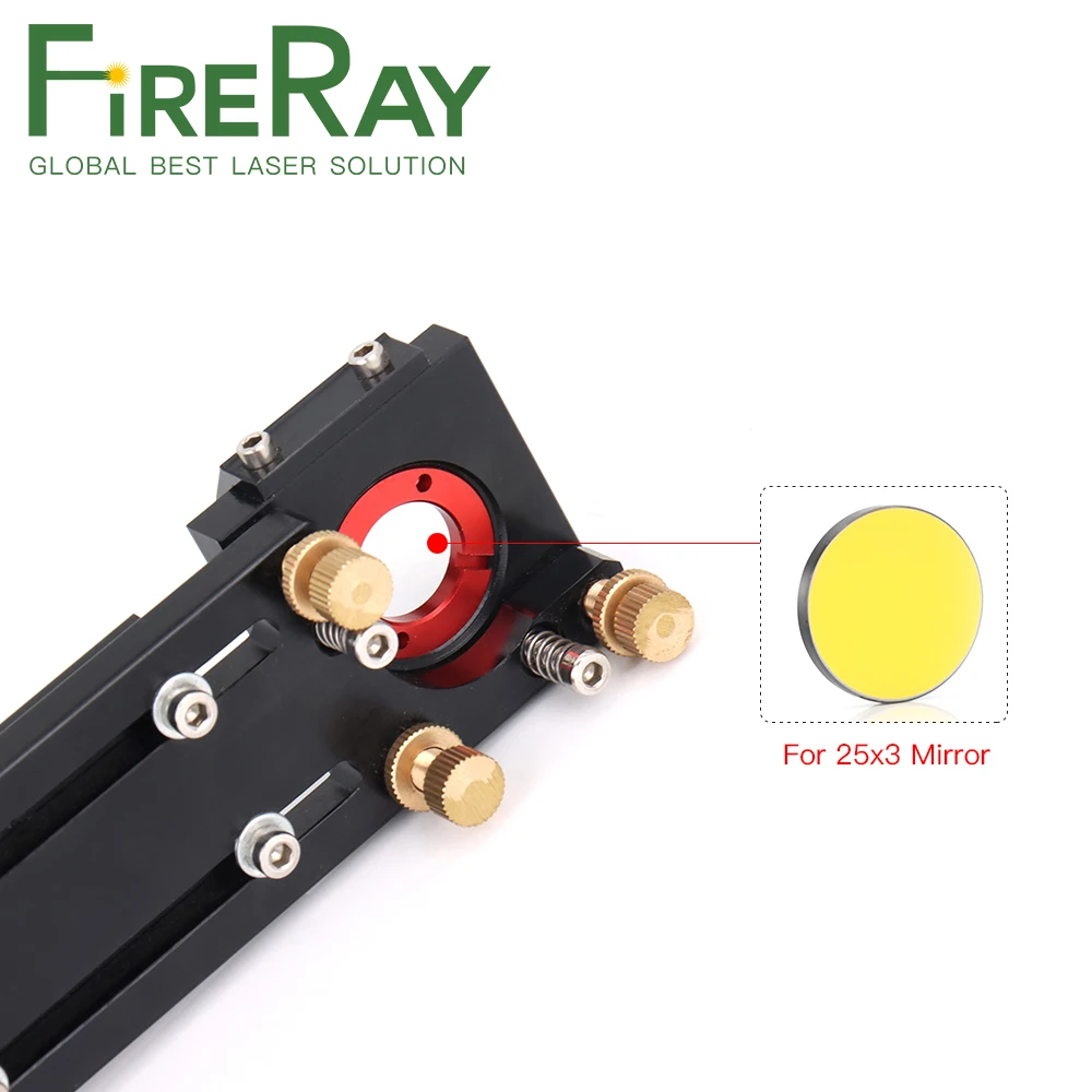 Лазерная головка FireRay Co2, первое зеркальное крепление диаметром 25 мм, отражающее зеркало 25x3 мм, встроенное крепление для лазерной режущей ма...