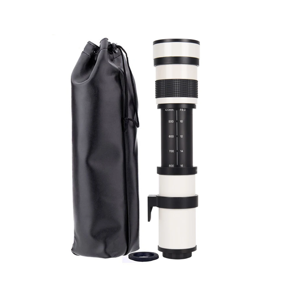 Obiektyw telezoom JINTU 420-800mm Super HD do NIKON D90 D80 D7500 D7200 D7100 D5600 D5500 D5400 D5300 D5200 D5100 D3200 D3400