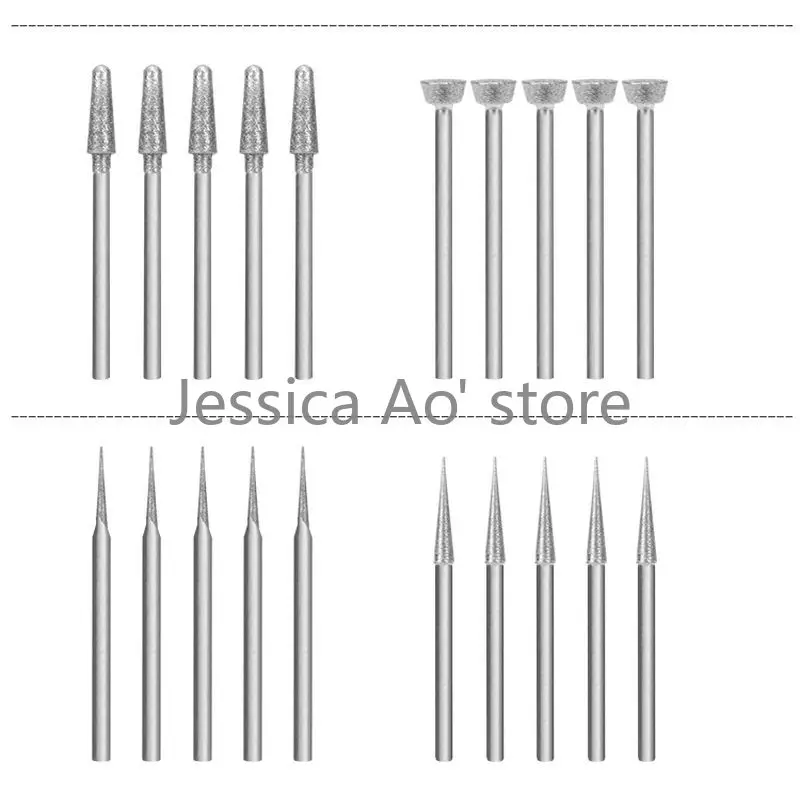 70pcs Set di utensili per intaglio in giada frese elettriche frese per intaglio in pietra lucidatura smeriglio gecco testa della ruota Dremel punte del Router