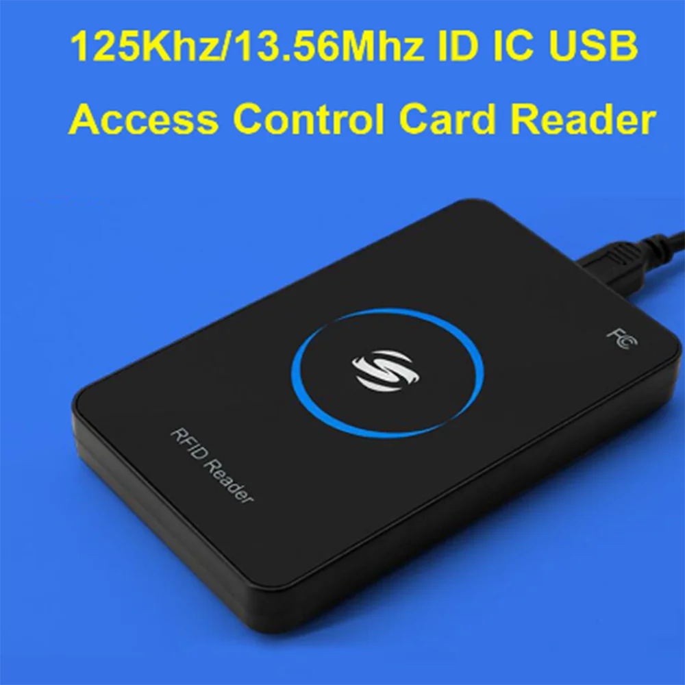 Imagem -04 - Leitor de Chave de Cartão Rfid 125khz Em4100 13.56 Cópia Usb Sensor de Proximidade Leitor de Cartão Inteligente para Controle de Acesso