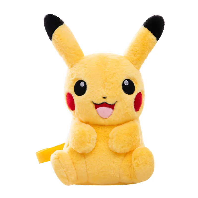 Pokemon Pikachu Creative Net Red Plush Small Bag Cartoon Backpack Cute Super Cute Girl Heart Gift Birthday Gift Christmas Gift