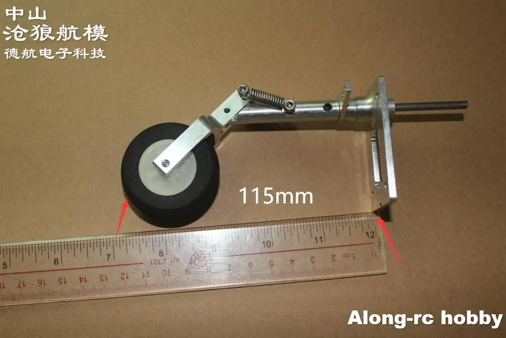Train d'Atterrissage à Genoux Avant ou Arrière, Amortissement et Tournage avec Servo, Adapté au Modèle d'Avion RC, Pièce de Bricolage