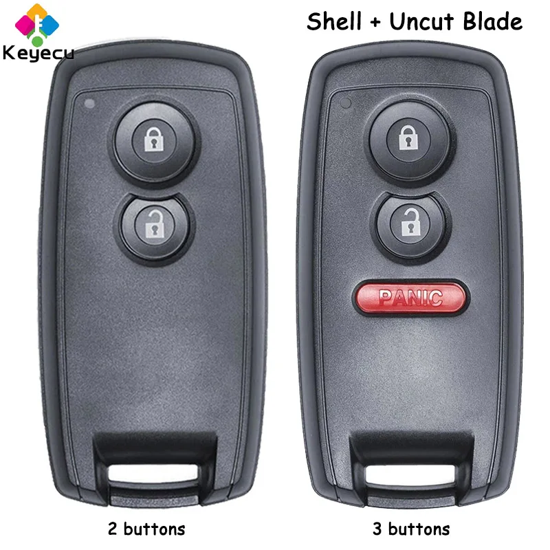 

KEYECU Smart Remote Car Key Shell Cover With Uncut Blade 2 3 Buttons Fob for Suzuki SX4 Grand Vitara Swift XL-7 2006 2007 - 2013