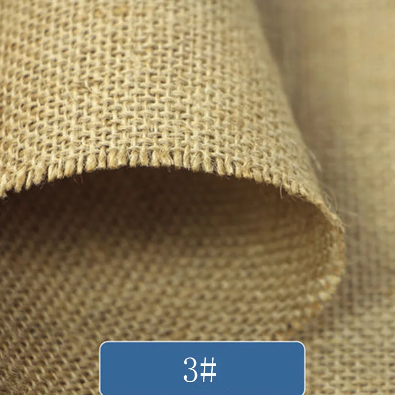 Textile Jute Mesh Fabric, Curtain Bag, Tablecloths, Placemats, Wedding Decoration, Burlap, Natural, 1m Width, 150cm