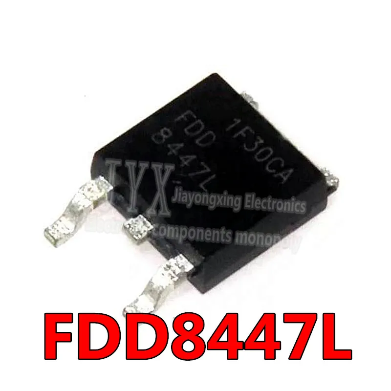 10PCS FDD 8447L TO-252 40V N-Channel Power MOSFET 40V 50A 8.5mR IC ( FDD8447L )