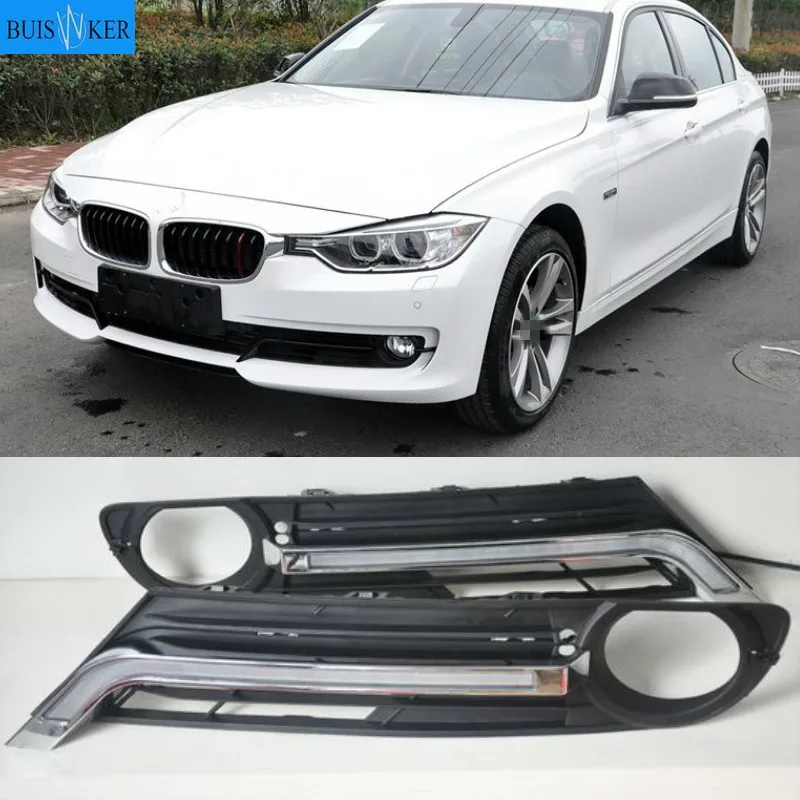 

1 Set For BMW 3 series F30 F35 320 325 2013-2014 LED DRL Daytime Running Lights Fog Driving Lamps Covers