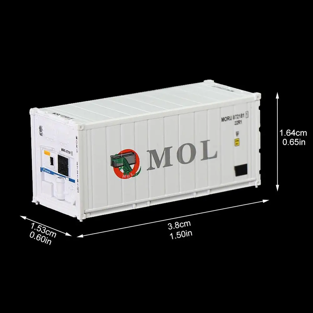 Evemodel Reefer-contenedor para refrigerador, caja de carga de 20 ', Hi-Cube, escala 1:160, 20 pies, C15011 N