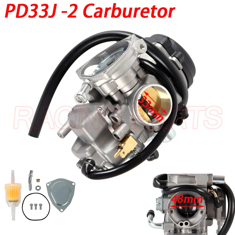 

Motorcycle 33mm PD33J -2 Carburetor Carb For OURLANDER MAX 400 4x4 STD HO XT HO ATV Quad 2004 2005 2006 2007 2008