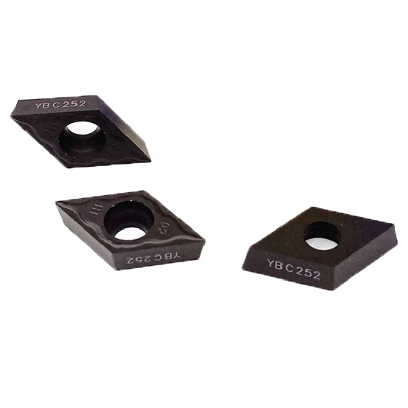 Insertos de carburo DCMT 070202 070204 DCMT11T302 DCMT11T304 DCMT11T308 DCMT11T312 -HF/HM/HR YBC251 YBC151 YBC152 YBC252 YBC351