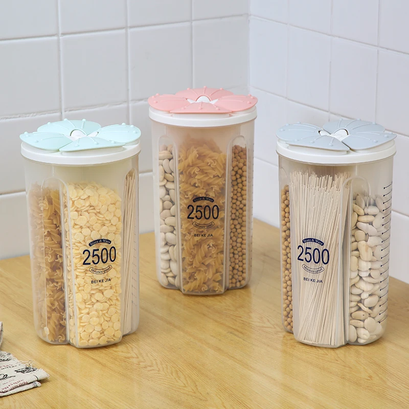 1PCS Sealed Storage Box Baby Milk Powder Box Grains Food Storage Tank Household Kitchen Food Containers for Dry Cereals ZL868