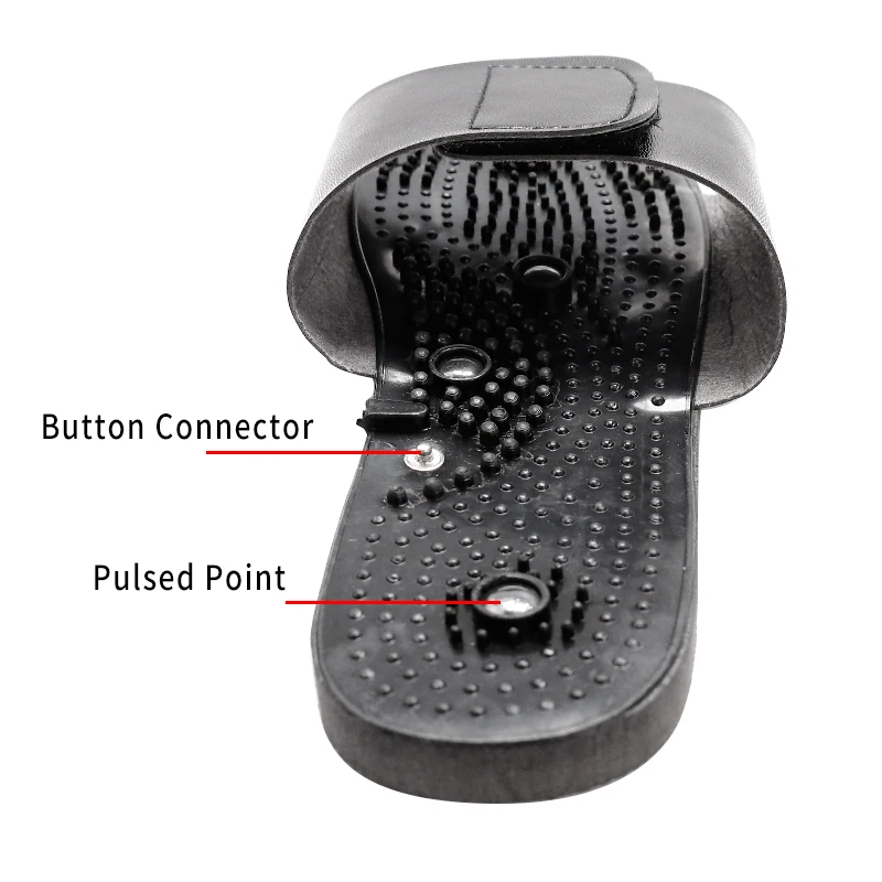 Electro Foot Massager Slippers for Electrical TENS Electrode Gloves Therapy Massager with 2.5mm Connector Electrode Cable Wire