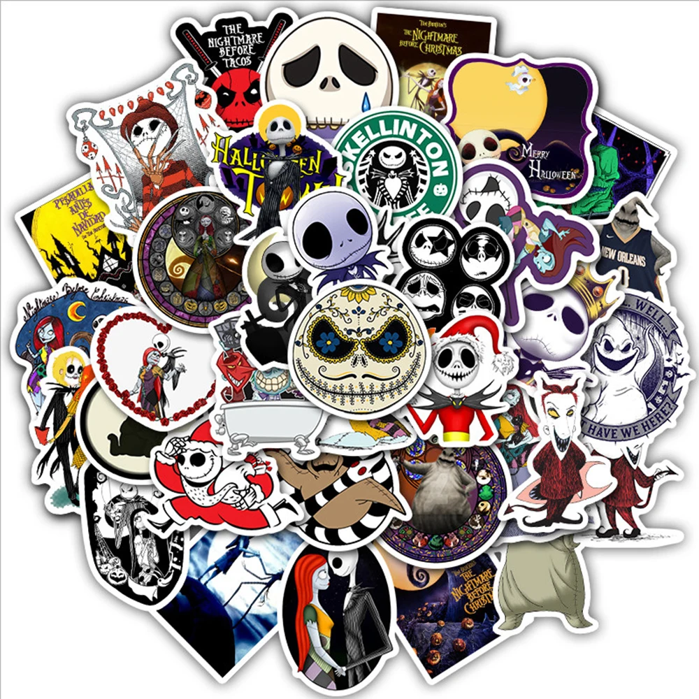 

50pcs Halloween Demon Skull Stickers Decoration Notebook Planner Stiker Scrapbooking DIY Diary Photos Albums Decal