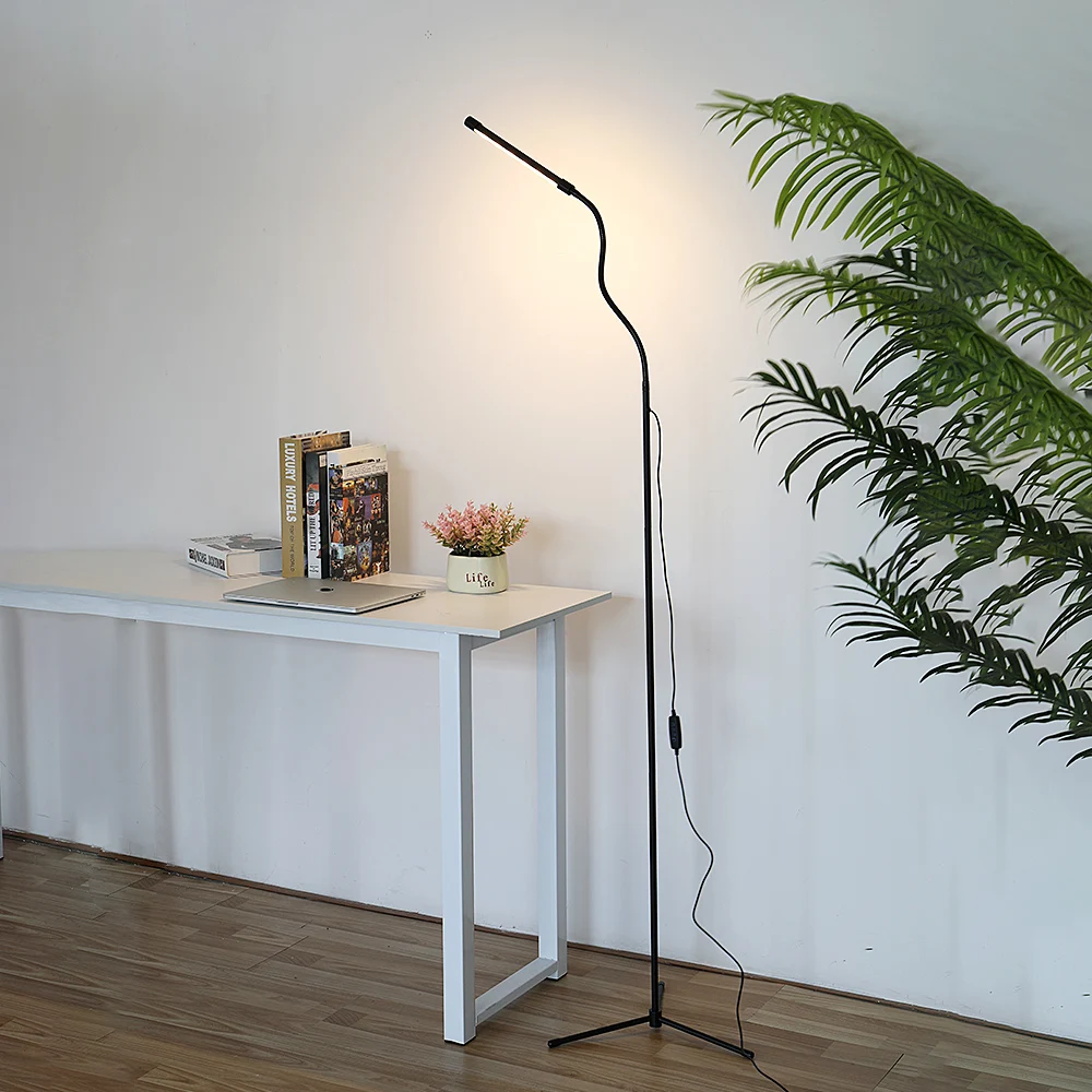 Profession 10 Levels LED Tattoo Floor Lamp Light Dimmable Rotation Brightness Eye Protection Read Standing Lamp Beauty Room Lamp