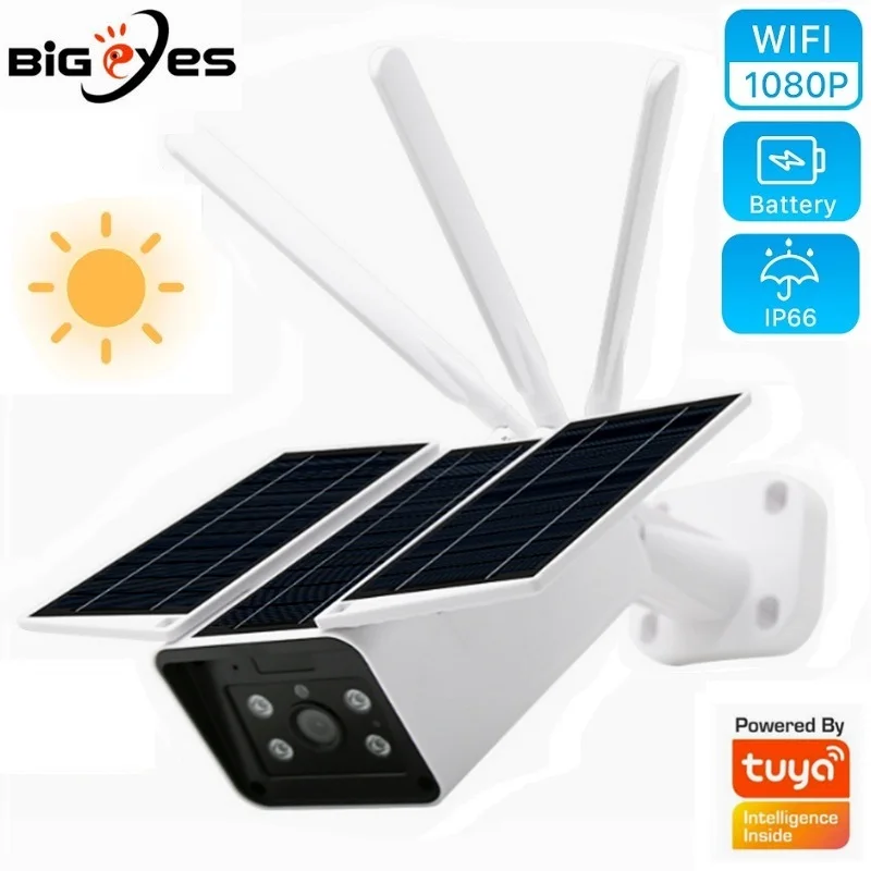 

Waterproof Solar Powered Tuya WiFi Camera UBOX/TUYA APP Camera Smart Camera Outdoor Smartlife Camera TUYA WiFi