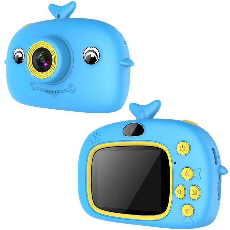 1500W Digital Camera Mini Cartoon Camera Kids 2.0 Inch IPS Children's Video Camera For Children's Toy Camera Birthday Gift